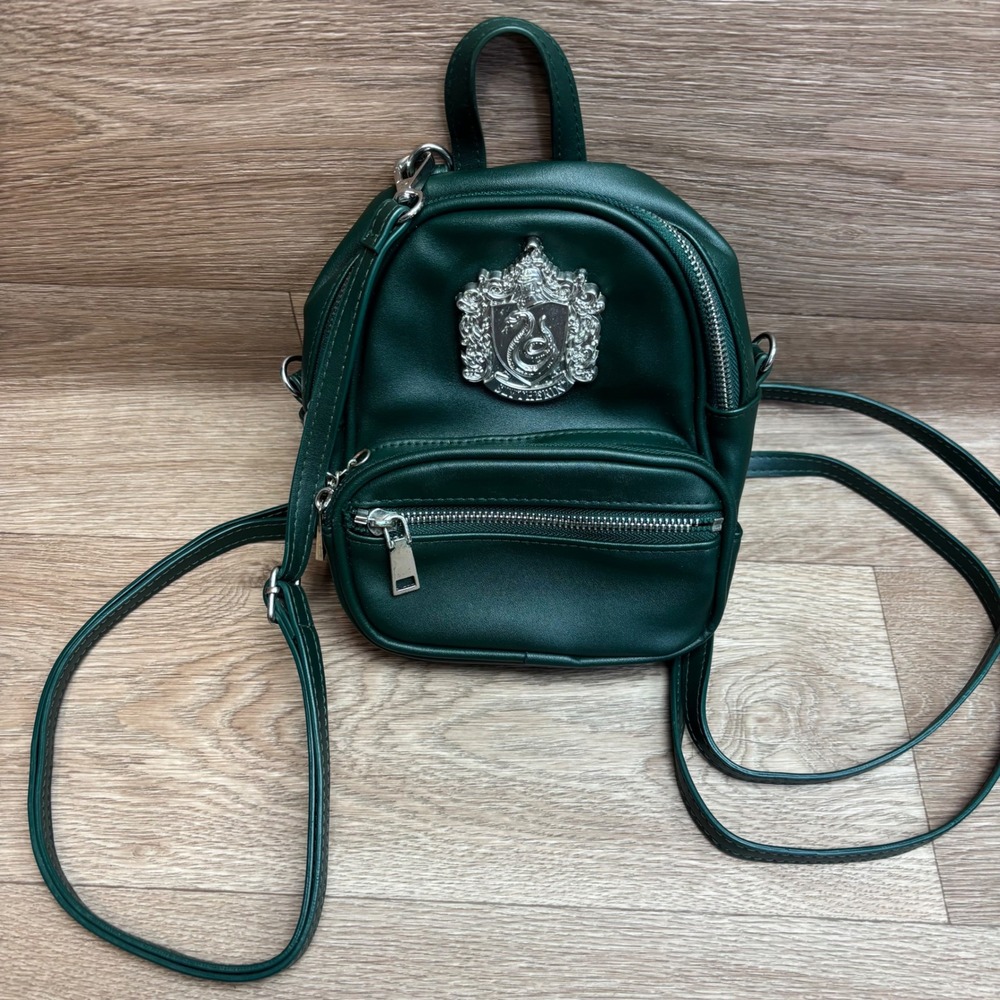 Harry Potter Slytherin Mini Backpack Convertible Crossbody Green